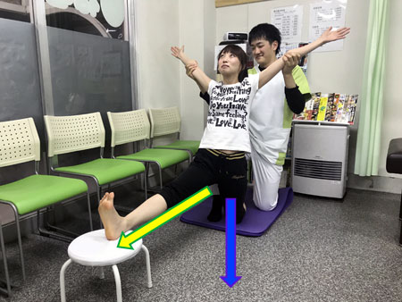 岩手県滝沢市の整骨院 ねむの木はりきゅう整骨院/補助二人柔軟